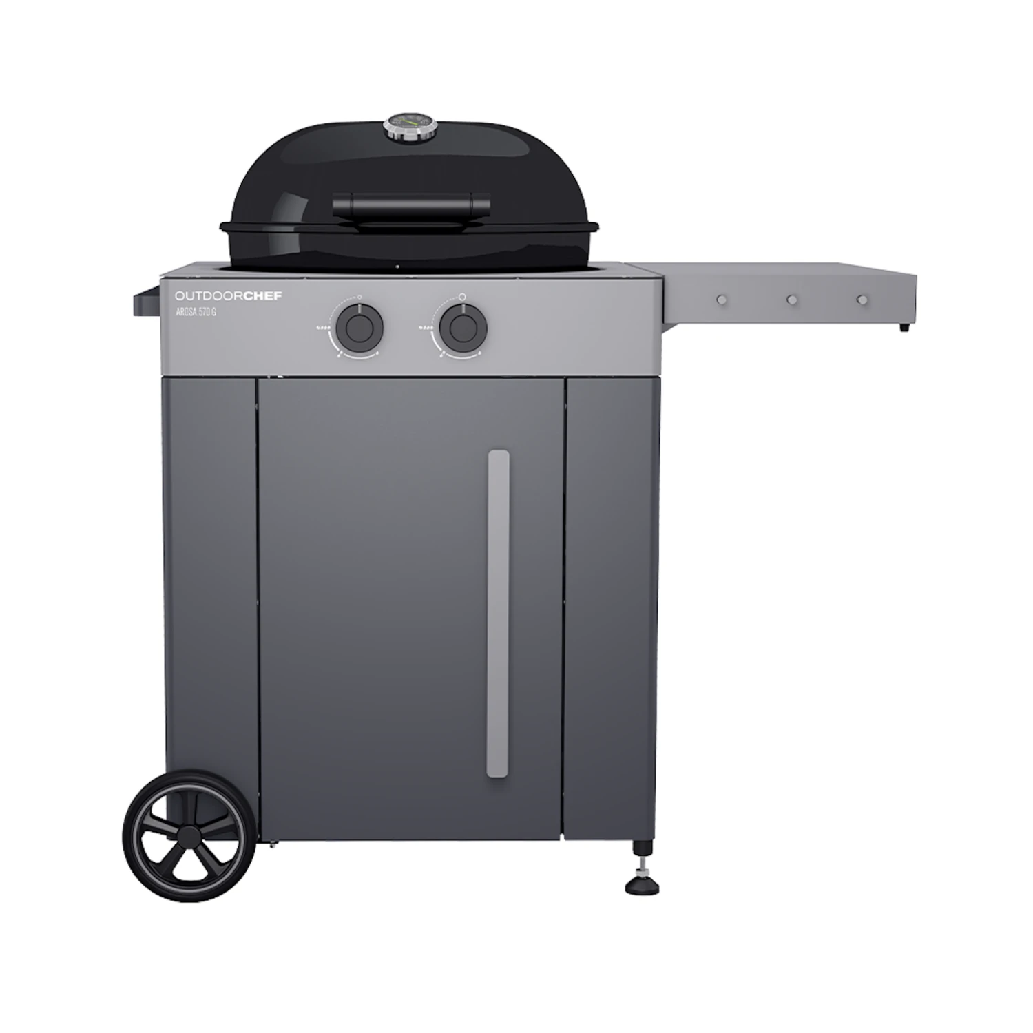 Outdoorchef Gaskugelgrill Arosa 570 G Grey Steel, Schwarz