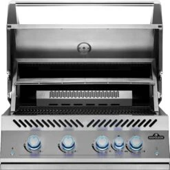 NAPOLEON 700-Series 32", Edelstahl, Einbau, Inkl. Drehspieß 34 NAPOLEON 700-Series 32", Edelstahl, Einbau, Inkl. Drehspieß -Barbecue Grill Geschäft BIG32RB Grillhead Str Open KnobsOff Lit WarmingRackF 1