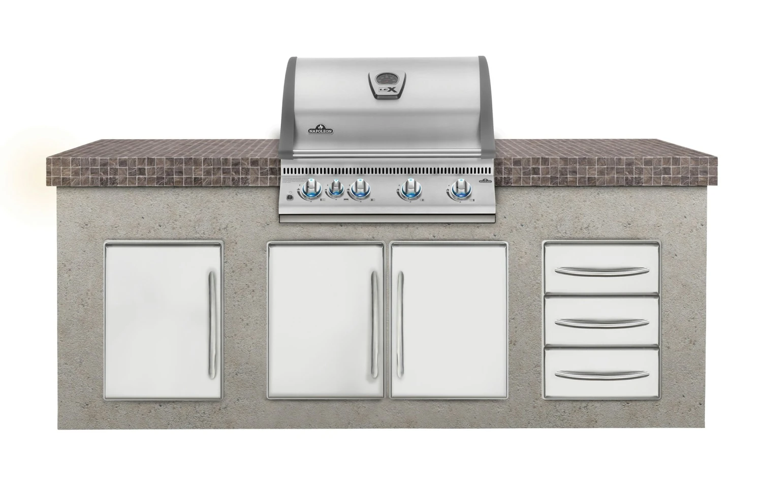 NAPOLEON LEX 485 Einbaugrillaufsatz Edelstahl 4 NAPOLEON LEX 485 Einbaugrillaufsatz Edelstahl – Bild 2