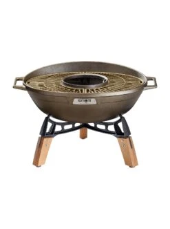 IGNIUM Taran Fire -Barbecue Grill Geschäft TARAN Fire Feuerschale mit Wok frontal Hersteller Ignium 300dpi