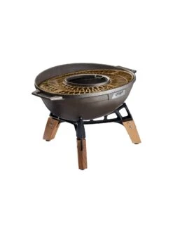IGNIUM Taran Fire -Barbecue Grill Geschäft TARAN Fire Luxus Feuerschale Gusseisen Rost seitlich Hersteller Ignium 300dpi