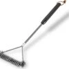 Weber Grillbürste Mit Edelstahl Borsten 53 Cm (6493) -Barbecue Grill Geschäft Weber 3 seitige Grillbuerste 53 cm