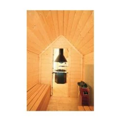 Wolff Finnhaus Grillkota 9 De Luxe Mit Saunaanbau -Barbecue Grill Geschäft Wolff Finnhaus Grillkota 9 de luxe Innenansicht