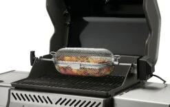 NAPOLEON Edelstahl-Grillkorb Für Drehspieß (64000) 7 NAPOLEON Edelstahl-Grillkorb Für Drehspieß (64000) -Barbecue Grill Geschäft napoleon 64000 rotisserie basket in use veggies