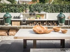 WWOO Designbeton-Outdoorküche Piet -Barbecue Grill Geschäft outdoorkitchen big green egg wwoo