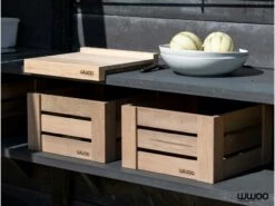 WWOO Designbeton-Outdoorküche Mason -Barbecue Grill Geschäft outdoorkitchen wood