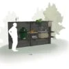 WWOO Designbeton-Outdoorküche Michel -Barbecue Grill Geschäft outdoorkitchen wwoo 02 07
