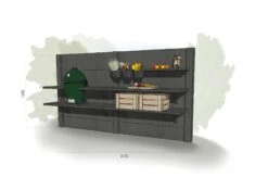 WWOO Designbeton-Outdoorküche Mauno