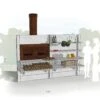 WWOO Designbeton-Outdoorküche Marces -Barbecue Grill Geschäft outdoorkitchen wwoo 02 18 1