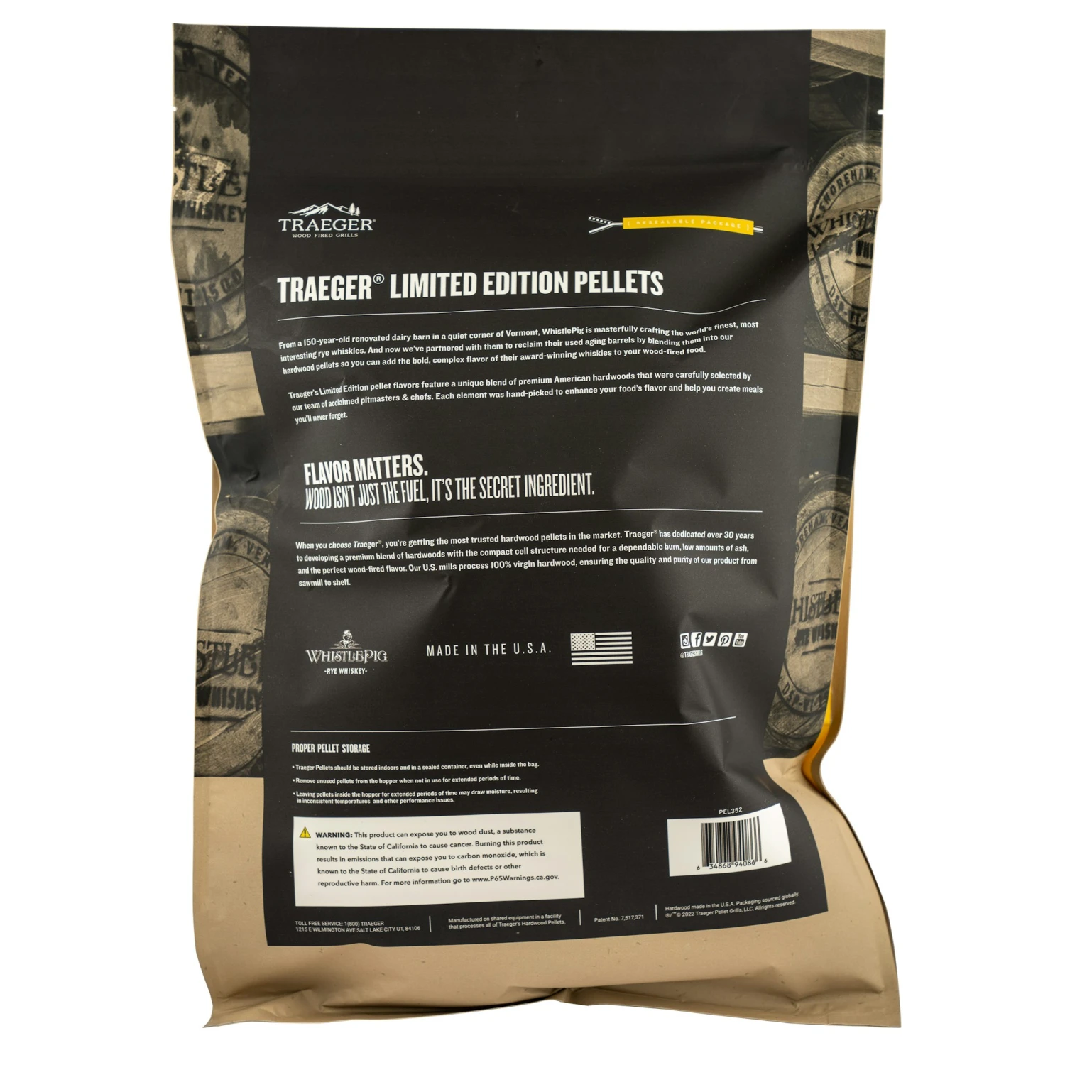 Traeger Hartholz Pellets Whiskey Barrel, 8 Kg Beutel 4 Traeger Hartholz Pellets Whiskey Barrel, 8 Kg Beutel – Bild 2