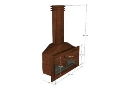 WWOO Designbeton-Outdoorküche Lennox -Barbecue Grill Geschäft wwoo A0017 schra g oben ma e 1