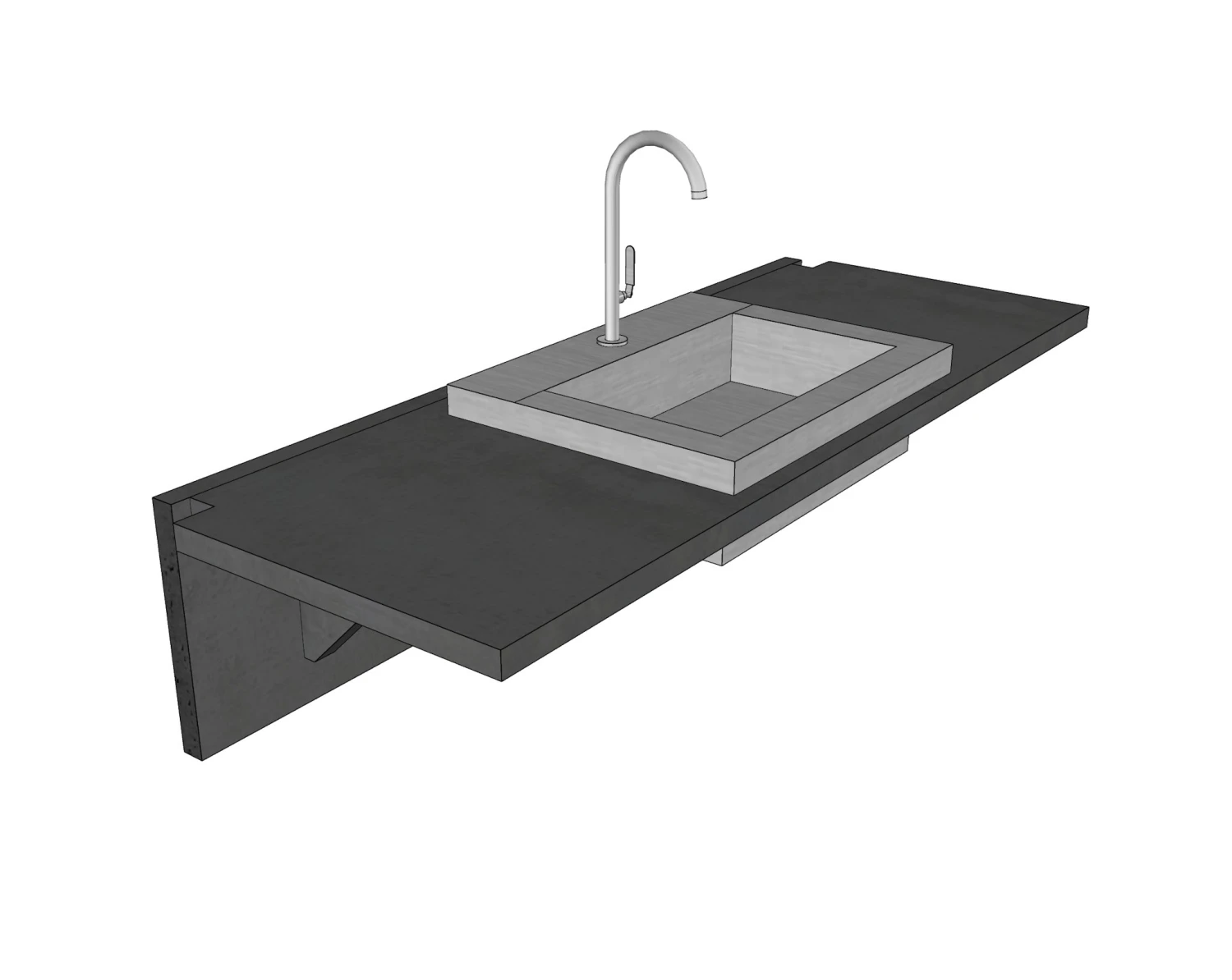 WWOO Designbeton-Outdoorküche Mare 4 WWOO Designbeton-Outdoorküche Mare – Bild 2